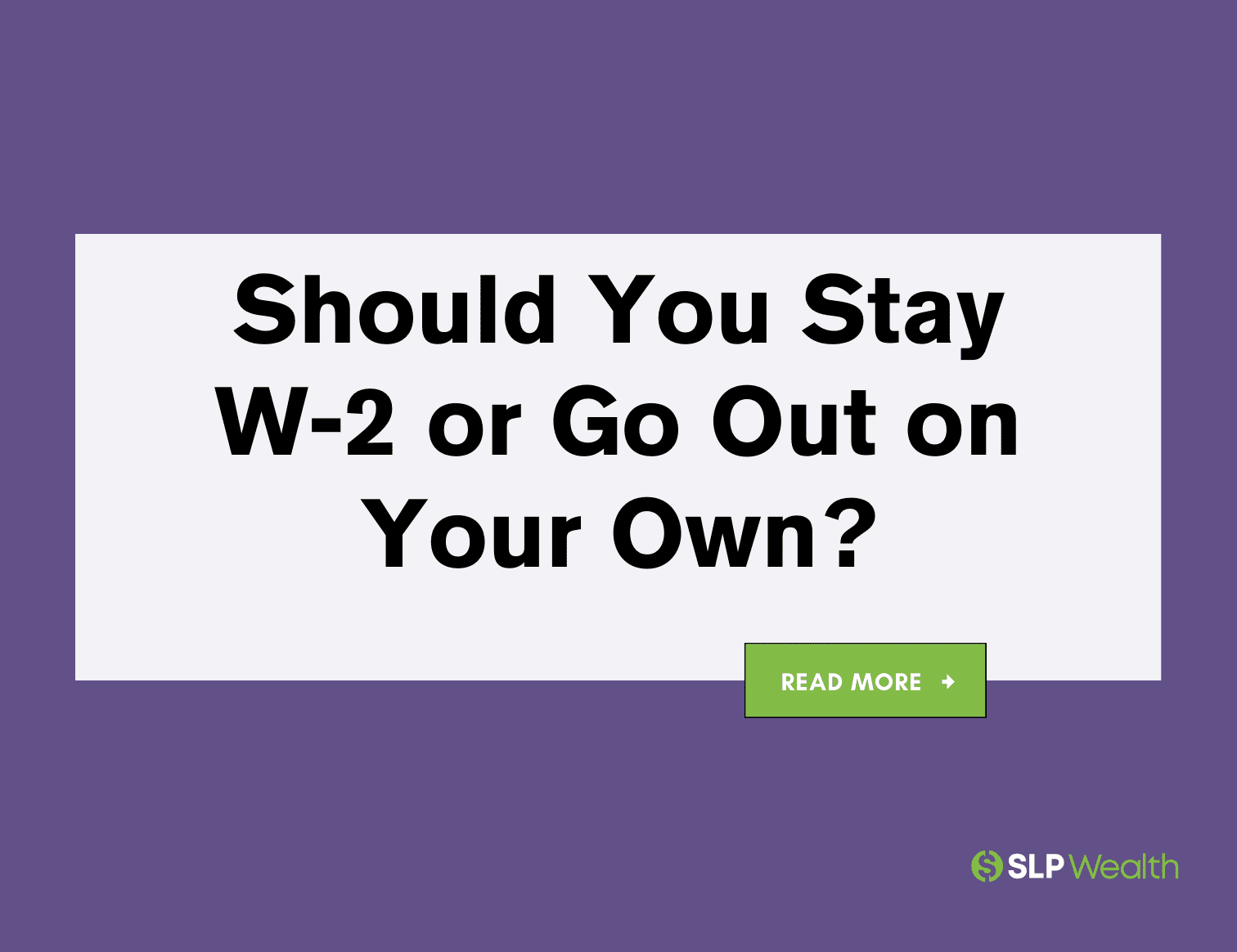 W-2 vs. Private Practice: Which One Makes More Financial Sense?